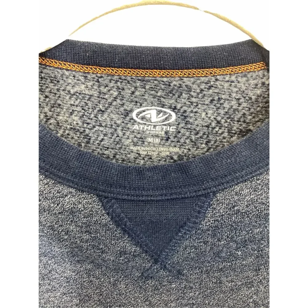 Old Navy Athletic Works Heathered Blue Pullover Sweatshirt Kids Youth Medium